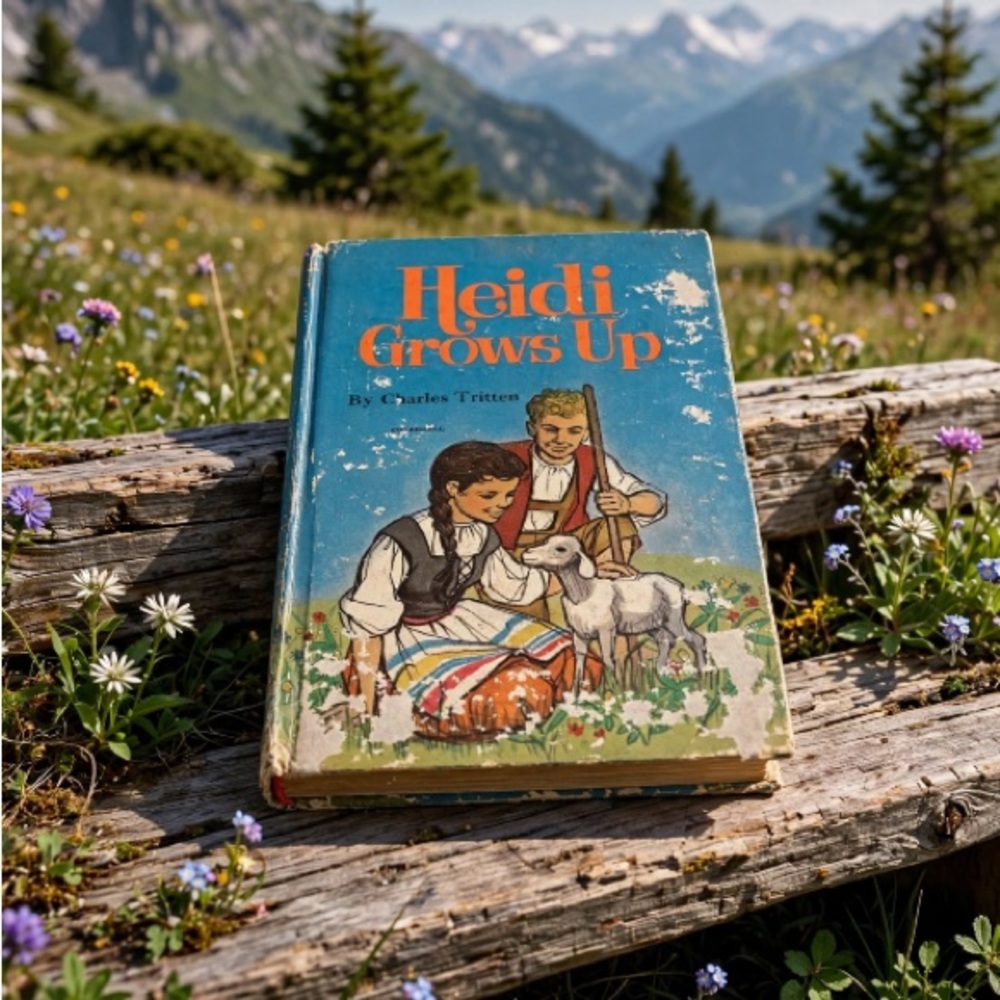 Heidi Grows Up Vintage Children's Book Hardcover by Charles Tritten